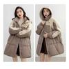 Fashion Winter Hooded Cotton Coat Women Korean Style Loose Thick Warm Long Jacket