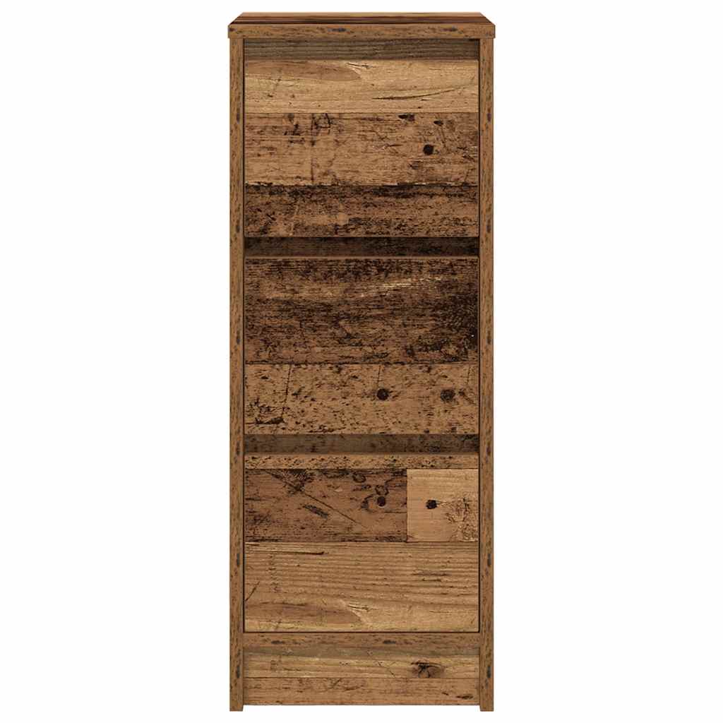 Sideboard with Rustic Wood Effect 29.5 x 34 x 76 cm Engineered Wood