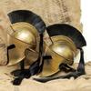 Bronze Finish Spartan Helmet: Greek Warrior Armor Decor