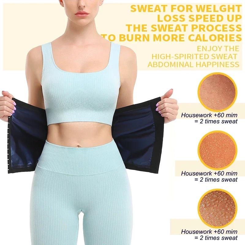 Women Waist Trainer Strap Premium Sauna Wrap Shapers Weight Loss Waist Trimmer Fitness Sweat Workout Slimming Belt Belly Cincher