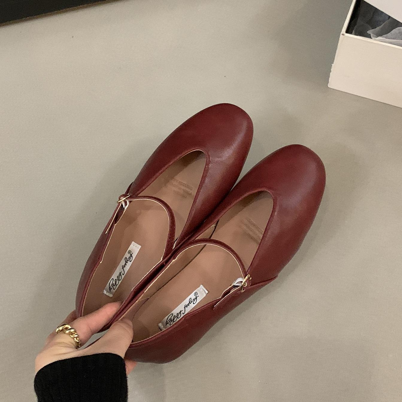 

Bailamos 2025 Spring New Brand Women Flats Soft Leather Eelgant Dress Shoes Round Toe Shallow Slip On Ladies Casual Ballet Shoes 35