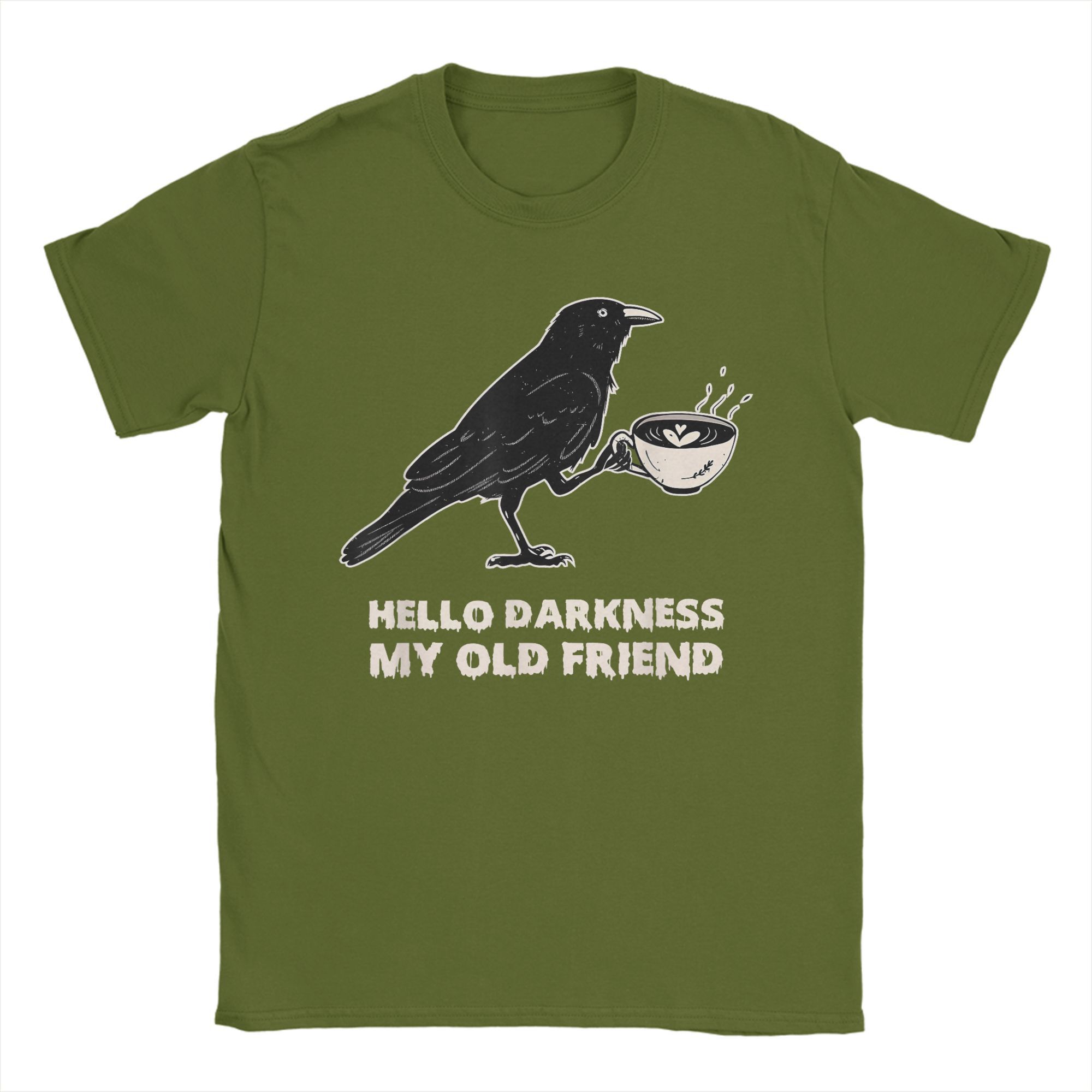 

Винтажная футболка с вороном, футболка на Хэллоуин, осенняя футболка, женская, мужская, хлопковые топы, креативные футболки с круглым вырезом, с коротким рукавом, свободная футболка 4XL