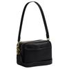 Coach Carey 19 Removable Handle Shoulder Bag Double Zipper Closure External Magnetic Pocket Leather Mini Unisex shoulder bag Black CEA02-IMBLK