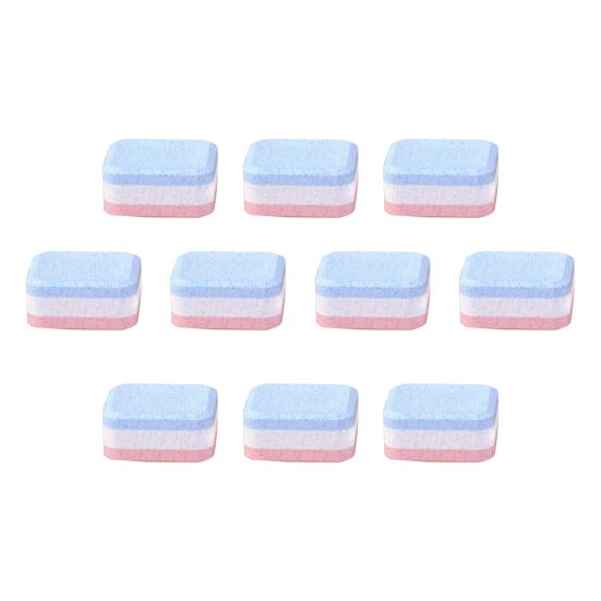 5/10/20Pcs Washing Machine Effervescent Tablet Deep Cleaning Blue White Red Three-color Washer Stubborn Dirt Remover Solid Deodorant Cleaner