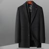 Autumn and Winter Double-sided Woolen Coat Men's Medium and Long Coats Can Take Off The Down Liner and Wear Two Wool Woolen Coats.