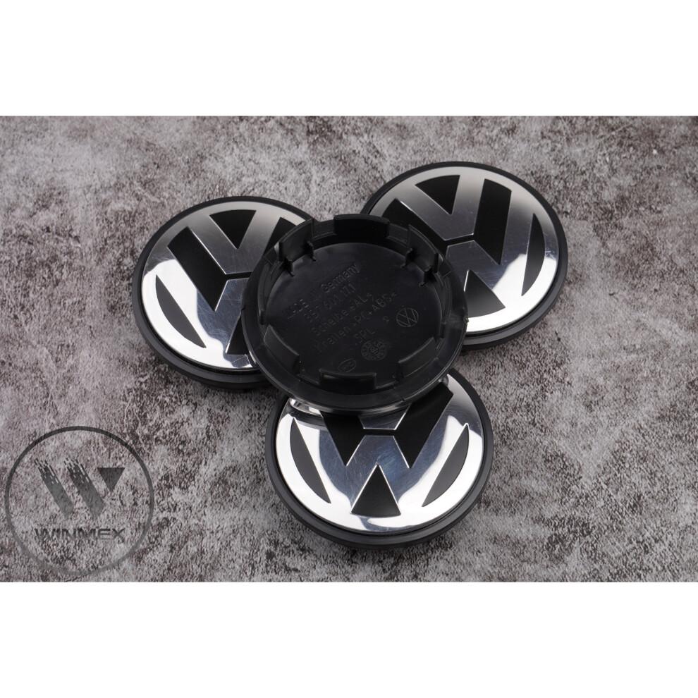 (VW 65mm) VW Wheel Centre Caps Fits Most Original VW Alloys