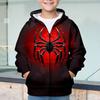 Halloween Boys 3D Spider Hoodie Coat Outerwear Long Sleeve 3D Print Fall Winter Fashion Streetwear Cool Kids 3-12 Years