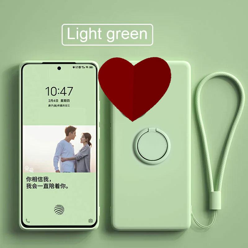 Case For Xiaomi Poco X6  X7 Pro Case Liquid Silicone Ring Stand Shell Coque For POCO X5 Pro Cover Shockproof Bumper Back Funda