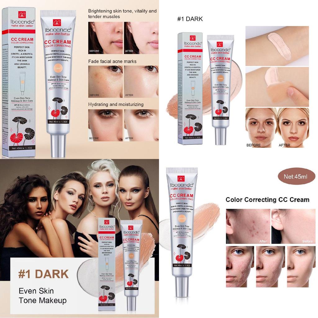 Natural And Lightweight Ibcccndcc Centella Cc Cream For Flawless Skin Tone Perfect For All Skin Types