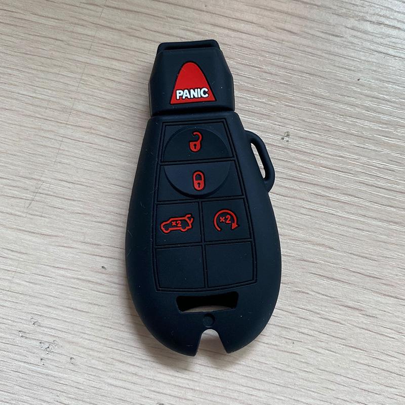 ZAD Silicone Car Key Cover Case for Jeep Grand Cherokee Compass Patriot for Fiat Chrysler   300 for Dodge JCUV Ddart Car Styling