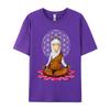 Llama Buddha Zen Yoga Alpaca Meditation TShirt T Shirts Funky Unisex T Shirt Leisure Cotton T Shirt Design