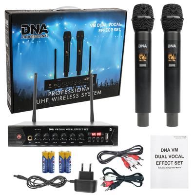 Dna Vm Dual Vocal Effect Set Bezprzewodowy Mikrofonowy System Nagłośnienia 518-542 Mhz Usb Bluetooth