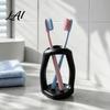 Cosmetic Tool Storage 3D Printed Minimalist Toothbrush Holder Hollow Tooth Brush Stand Makeup Organizer Multi‑Purpose Organizer Decorative