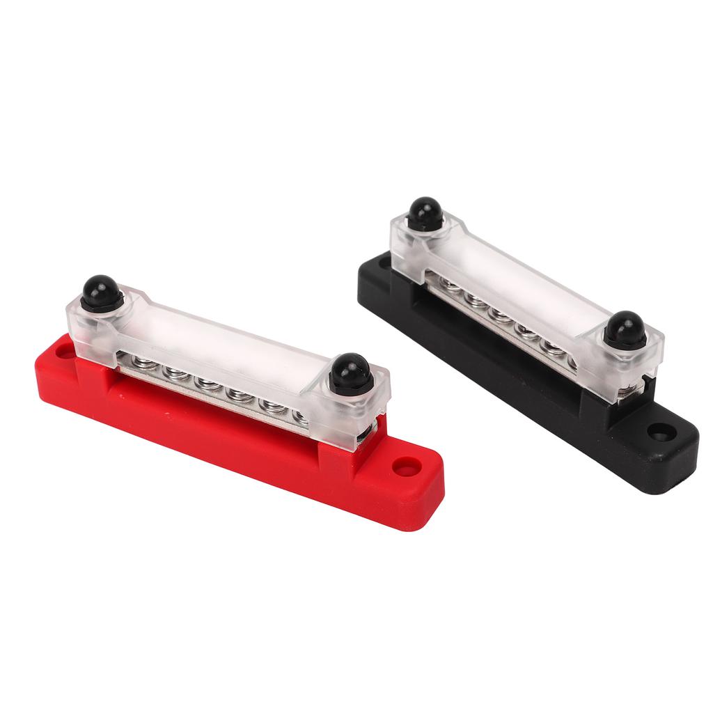 48V 150A 6 Terminal Bus Bar 2 Studs Battery Terminal Distribution Block with 12 Terminals for Car RV Boat