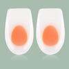 White Blue Self-Adhesive Shock-Absorbing U-Shaped Heel Pad Insole