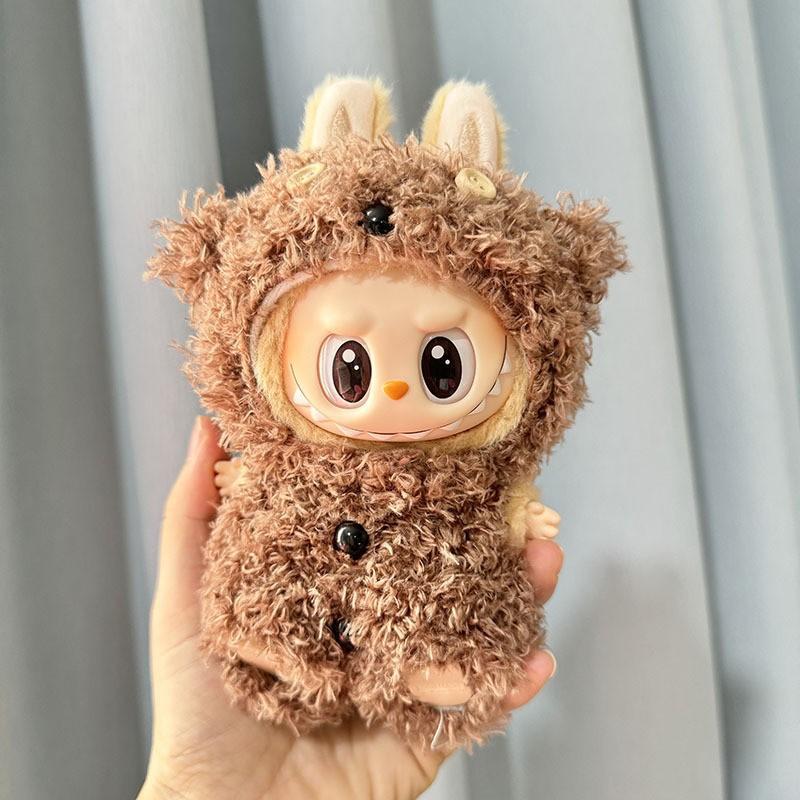 Labubu Doll Clothes Fashion Animal Set for Labubu Idol V1 V2 Dolls Clothing Accessories 15/17cm Plush Doll Universal