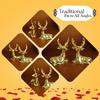 100% Pure Brass Deer Showpiece for Home Decor Living Room Decorative Items | Showpieces Gift Items for Home Decoration