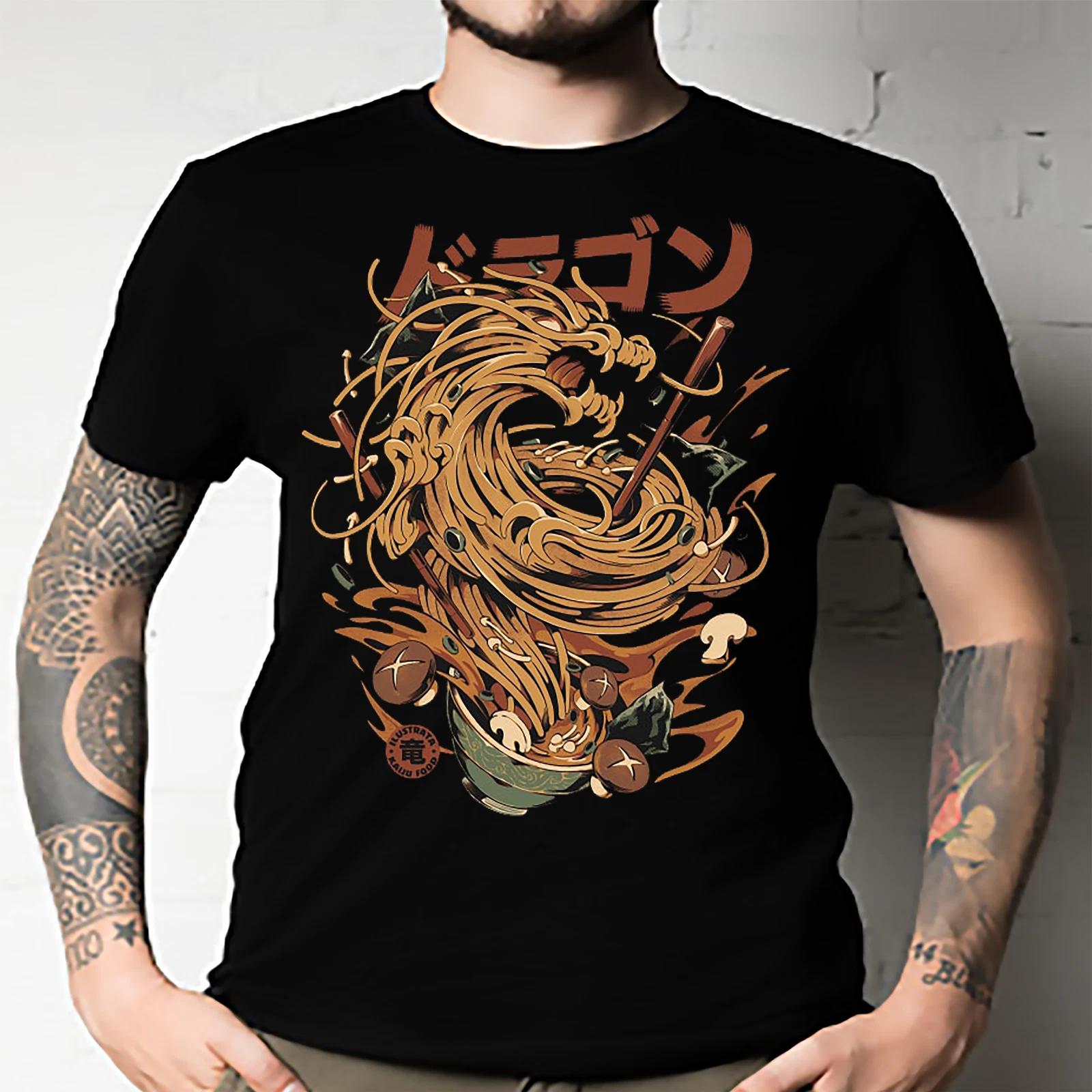 Men s and Women s T-shirts Noodle Dragon M