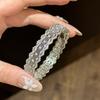Inlay Diamonds Lace Hollow Out Starry Sky Bracelet Rings For Women Court Style Mesh Retro Fashion Design Jewelry Sets
