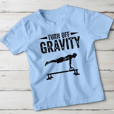 Turn Off Gravity Calisthenics Fitness Unisex Kids T-Shirt Bodyweight Training