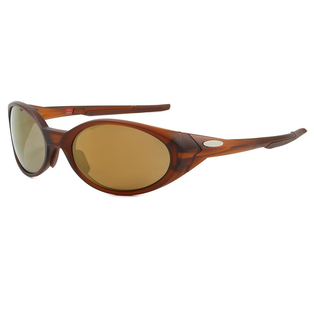 Nowe outdoorowe sportowe nylonowe spolaryzowane okulary przeciwsłoneczne do jazdy na rowerze dla mężczyzn i kobiet, modne retro okulary podróżne i do jazdy 9438