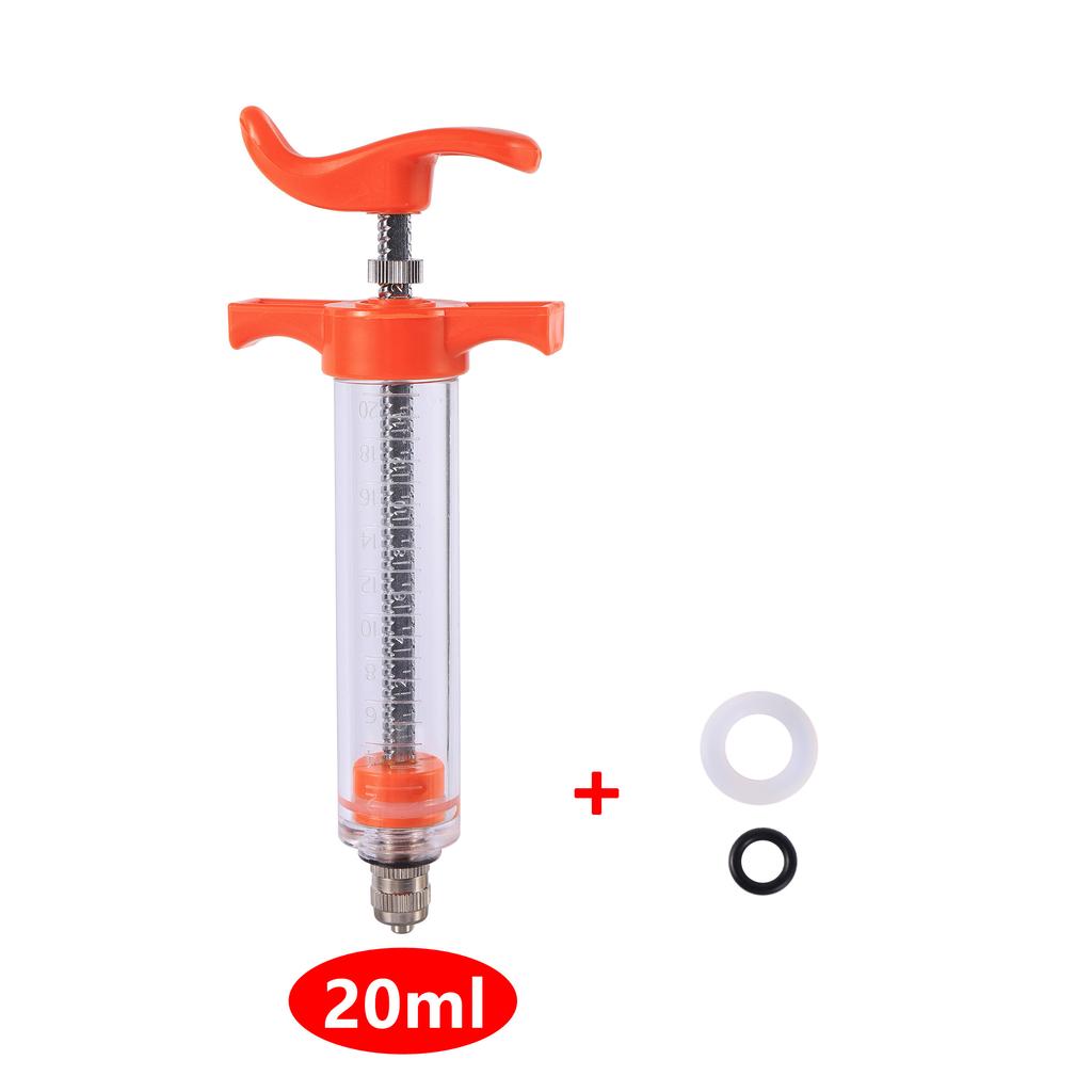 1 Pc 10ml/20ml Parrot Chick Feeding Syringe Water Tool Needle with Straight Tube Bird Raising Pet Bird Feeding Supplies