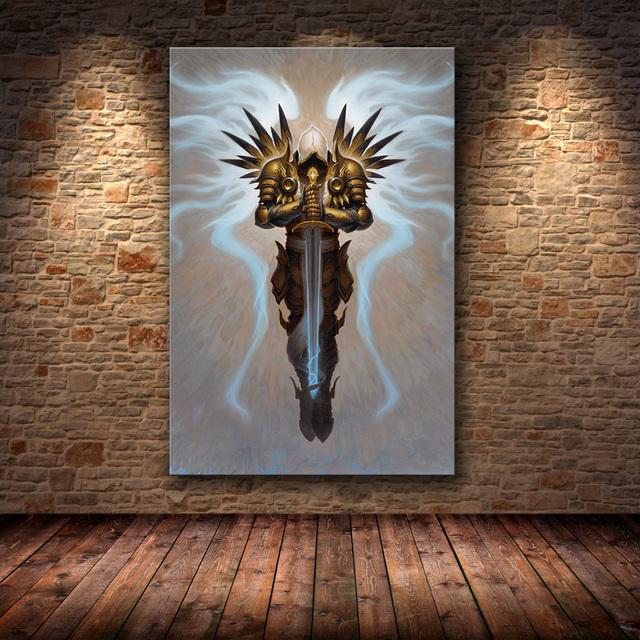 Canvas Game Poster Diablo 3 HD Pictures Art Paintings Canvas Art for Home Decor Painting Wall Art