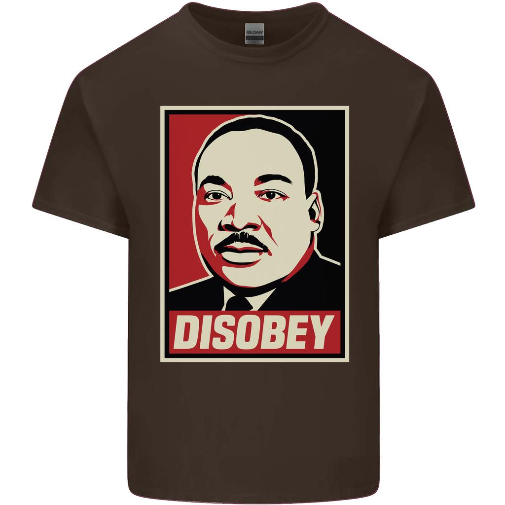 Ungehorsam Martin Luther King Black Lives Matter Unisex Leichtes Baumwoll-T-Shirt