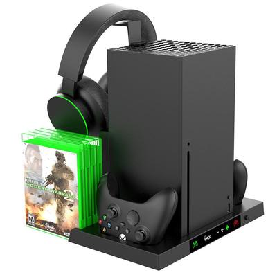 Xbox Series X Cooling Base with Charger, Headphone Stand, and Game Storage