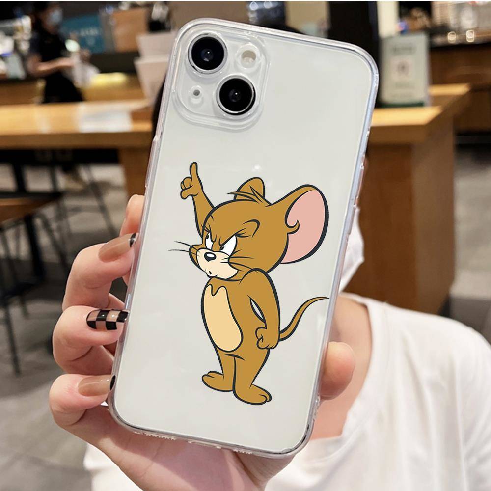 

Чехол S-9 Том и Джерри для iPhone 11 12 13 14 15 16 Pro Max Redmi A3 9A 9C 10A 10C 13C Note 9 11 Samsung S24 S21 S20 Ultra Plus A04S A05S iPhone XR коричневато-жёлтый