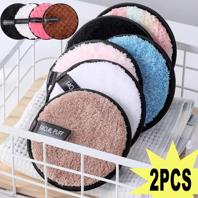 Puff Struccante in Fibra Molto Fine Multicolore Asciugamano per la Pulizia del Viso Puff per Cipria Cosmetica Spugnette Detergenti per il Lavaggio del Viso