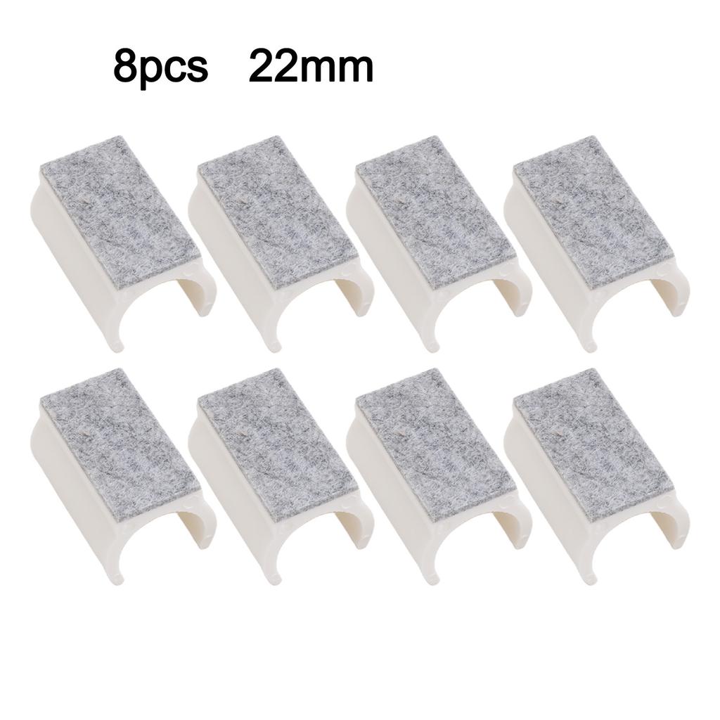 8pcs Chair Furniture Foot Pad Gliders 25mm For Protecting Floors Reducing Noise Wool Felt Furniture Foot Protective Pad
