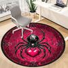 1PC Spider Web Office Round Area Rug, Mat Suitable For Office, Under Office Chairs Bedroom Living Room Home Decor, Room Deco