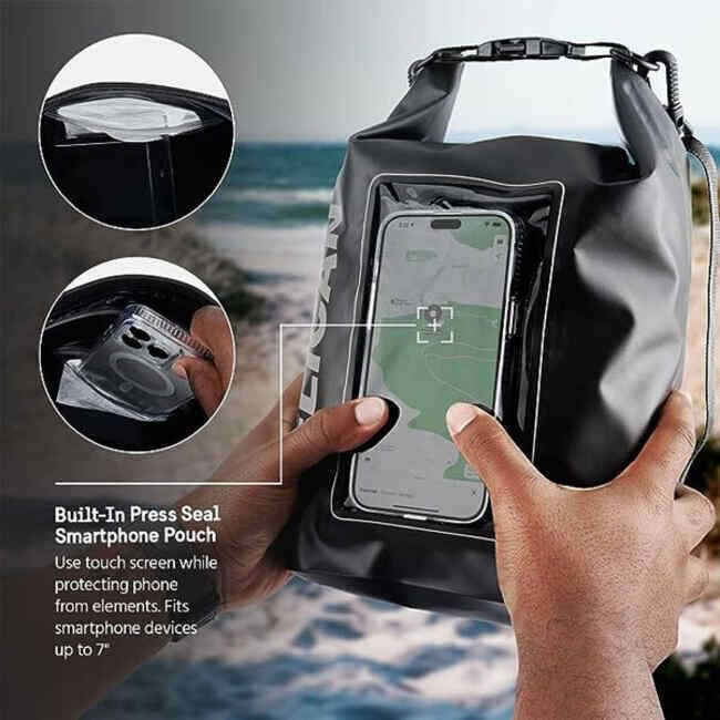 Compatible IP68 Waterproof Dry Bag Waterproof Case Waterproof Bag Pelican Smartphone Pocket Touchscreen Compatible Shoulder Marine Phone Dry Bag 5