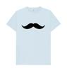 TRENDY T SHIRT SIMPLE MOUSTACHE SHAPE Minimalist Trendy Printed T-Shirt Casual Loose and Fashionable T-Shirt