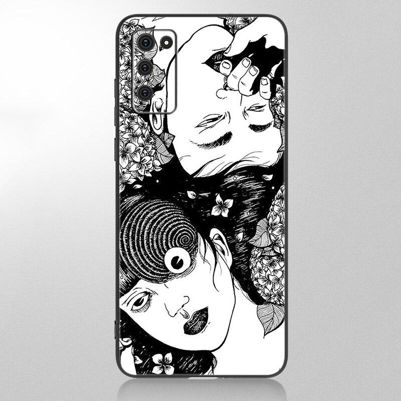 Anime Junji Ito Tees Horror Case For Samsung Galaxy A12 A02S A22 A32 A52 A72 A71 A51 A41 A31 A21 A11 A50 A70 A10S A20S Cover
