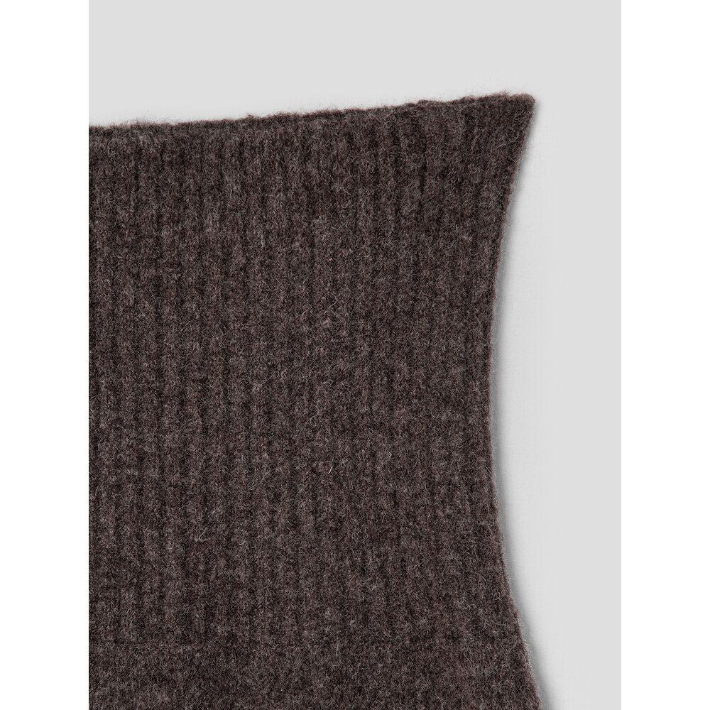 Anggae Llama Blend Long Skirt Brown