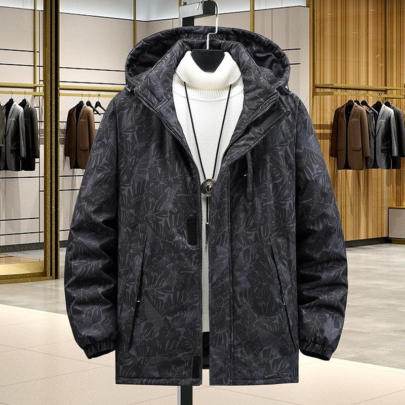 

Хлопковое пальто больших размеров, мужская зимняя повседневная свободная одежда из двух видов хлопка, хлопковое пальто большого размера, стеганая утолщенная куртка 4XL-10XL 9XL чёрный