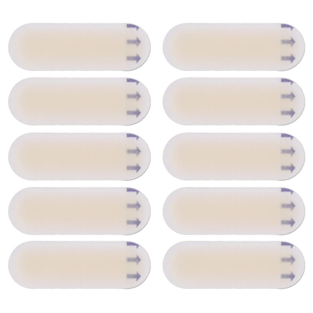 10 Pièces Coussinet Gel Anti-Ampoules 20x60mm Autocollants Ampoules Prévenir Usure Pieds Talons Hauts Coussin Gel