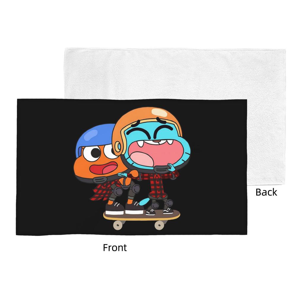 Gumball Darwin Skate Soft Face Towel Quick Dry Pool Bath Cotton Towels Absorbent Quick