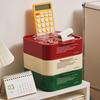1pc Desktop Storage Drawer Tea Table Stackable Storage Box Coffee Capsule Organizer Box Cosmetics Organizer Plastic Mini Drawer