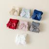Baby Girl Knee High Socks with Bows Spring Summer Soft Cotton Ruffle Long Stockings Smooth Sole Infant Toddler Uniform Socks