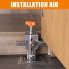 Sturdy Stainlesses Steel Cabinet Door Installation Jig with Adjustable Support Arm for Easy and Practical Positioning