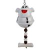 Ghost Bell Hanging Ornament Resin White Ghost Wind Chime Decoration for Halloween Home Garden Party Decor