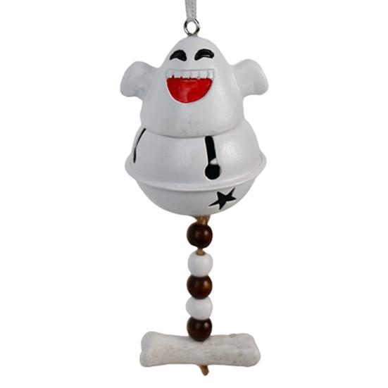 Ghost Bell Hanging Ornament Resin White Ghost Wind Chime Decoration for Halloween Home Garden Party Decor