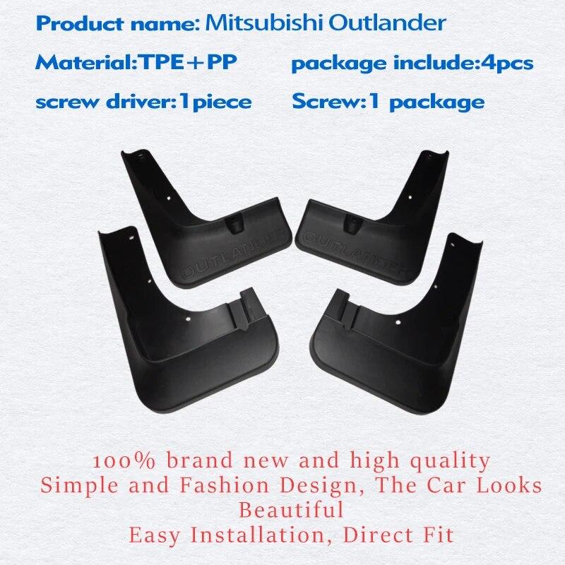 PENTRU Mitsubishi Outlander 2015- Apărătoare de noroi Apărător de noroi Apărător de noroi Splash Flaps de noroi Accesorii auto Apărător de noroi Auto Styline