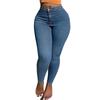 Women's Trousers Large Size Stretch Jeans Loose Semi-Elastic Pants