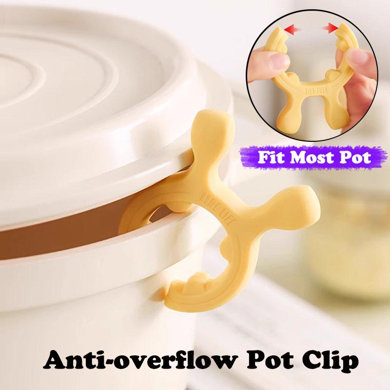 Multifunctional Deer Ear Spatula Holder Anti Scalding Overflow Pot Clip Silicone Spoon Rest Cooking Utensils Clip Kitchen Gadget