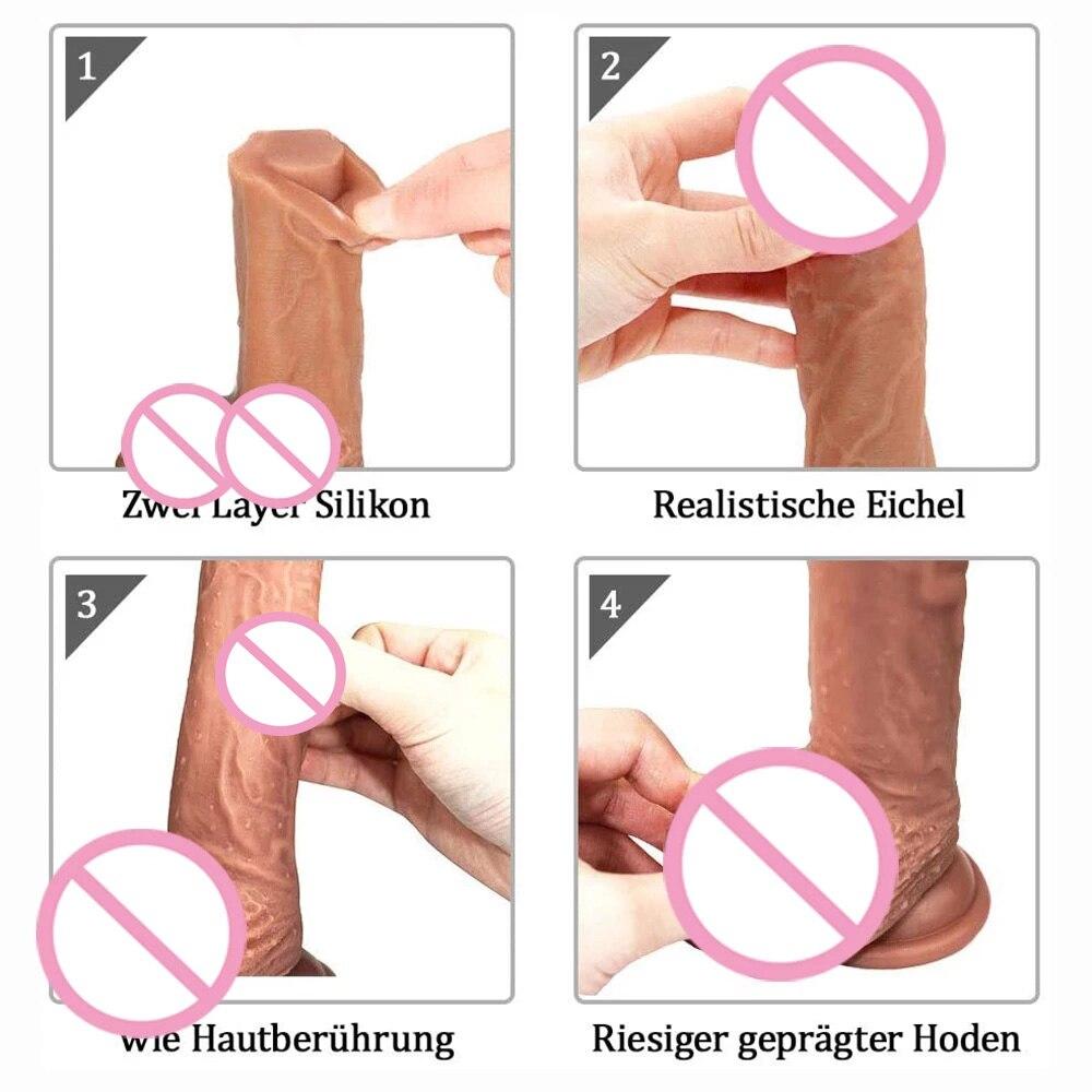 10 Inch Huge Dildo Suction Cup Realistic Penis Sex Toy for Woman Female Masturbation Strapon Dildos G Spot Vagina Stimulator 18+
