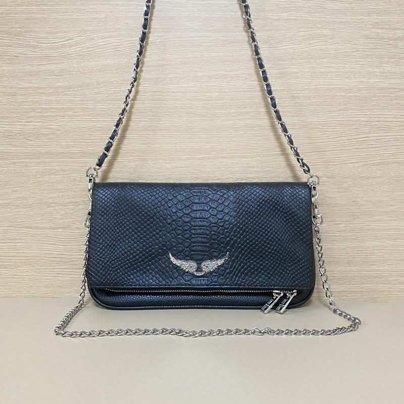 Vintage Lady Winged Purse With Chain